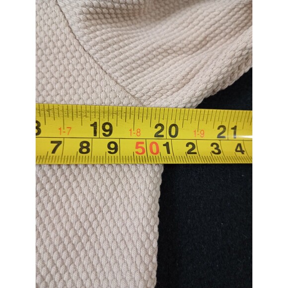 Denim & Flower Textured Long Sleeve Thermal Crew Neck Top Size Large - Picture 8 of 9